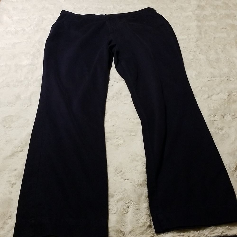 Dress Barn Navy Blue Size 14 Straight Career Dress Pants Trousers